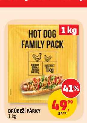 DRŮBEŽÍ PÁRKY 1 kg