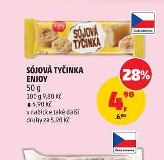 SÓJOVÁ TYČINKA ENJOY 50 g