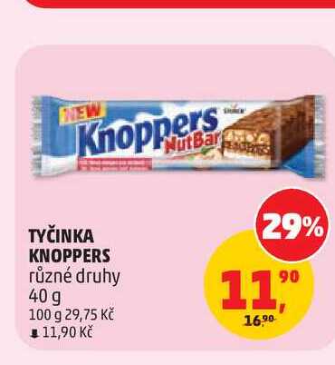 TYČINKA KNOPPERS různé druhy 40 g