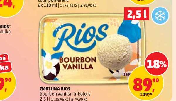 ZMRZLINA RIOS bourbon vanilla, trikolora 2,5l