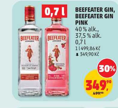BEEFEATER GIN PINK 40% alk., 37,5% alk. 0,7l
