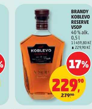 BRANDY KOBLEVO RESERVE VSOP 40% alk. 0,5l