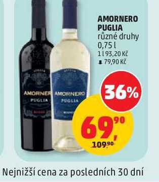 AMORNERO PUGLIA různé druhy 0,75l