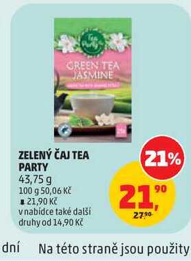 ZELENÝ ČAJ TEA PARTY 43,75 g 