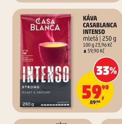KÁVA CASABLANCA INTENSO mletá 250 g