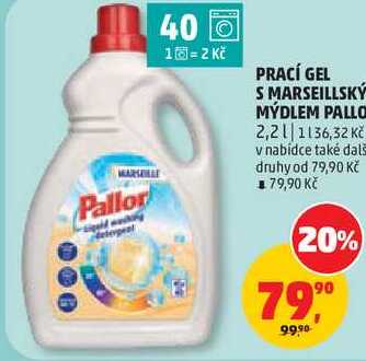 PRACÍ GEL S MARSEILLSKÝ MÝDLEM PALLO 2,2L