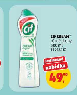 CIF CREAM* různé druhy 500 ml
