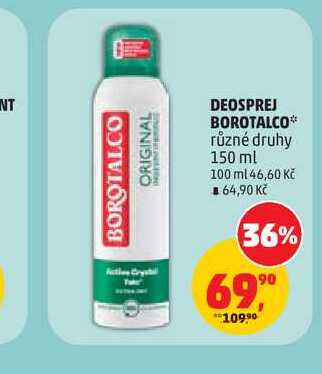 DEOSPREJ BOROTALCO* různé druhy 150 ml