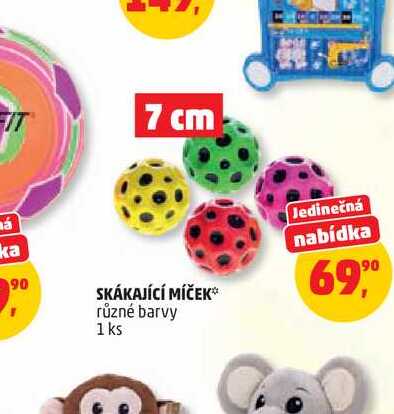 SKÁKAJÍCÍ MÍČEK různé barvy 1 ks