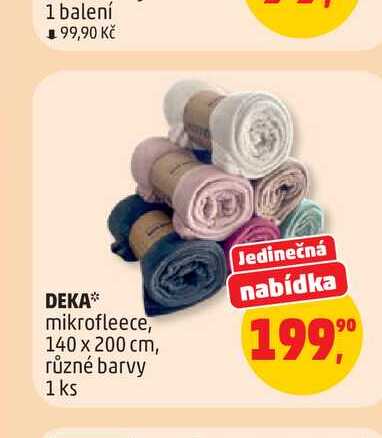 DEKA* mikrofleece, 140 x 200 cm, různé barvy 1 ks