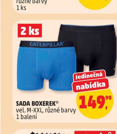 SADA BOXEREK⭑* vel. M-XXL, různé barvy 1 balení