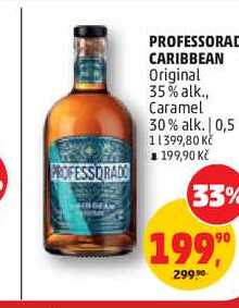 PROFESSORAD CARIBBEAN Original 35% alk., Caramel 30% alk. 0,5L