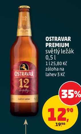 OSTRAVAR PREMIUM světlý ležák 0,5l