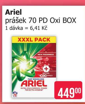 Ariel prášek 70 PD Oxi BOX