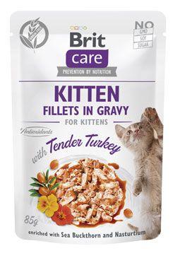 Brit Care Cat Fillets In Gravy Kitten Tender turkey 85 g
