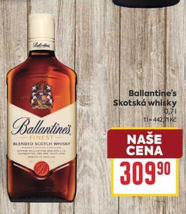 Ballantine's Skotská whisky 0,7l