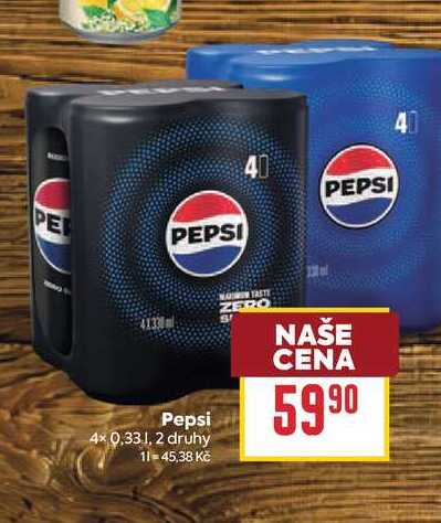 Pepsi 4× 0,33.l