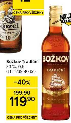Božkov Tradiční 33 %, 0.5 l