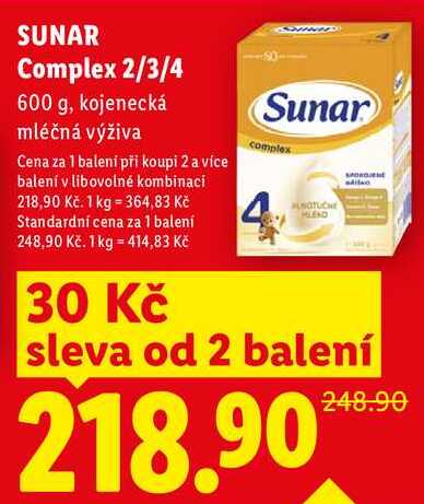 SUNAR Complex 2/3/4 600 g