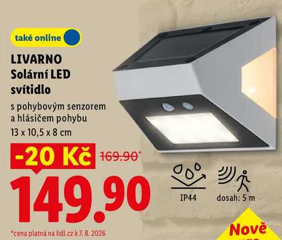 LIVARNO Solární LED svítidlo