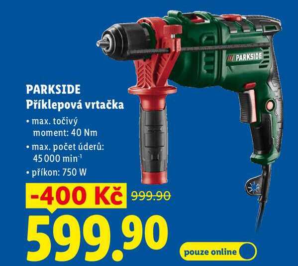 PARKSIDE Příklepová vrtačka