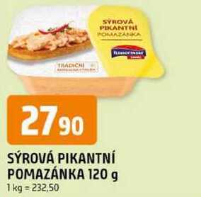 SÝROVÁ PIKANTNÍ POMAZÁNKA 120 g 