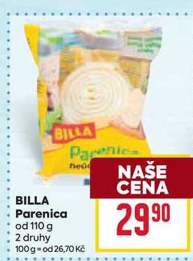 BILLA Parenica od 110 g 