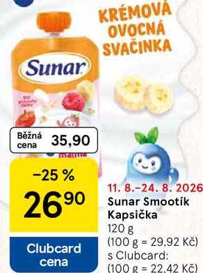 Sunar Smootik Kapsička, 120 g