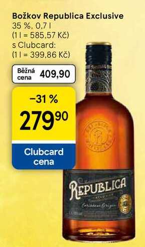 Božkov Republica Exclusive 35 %, 0.7 l