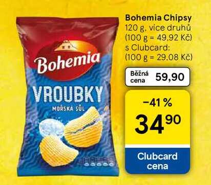 Bohemia Chipsy, 120 g