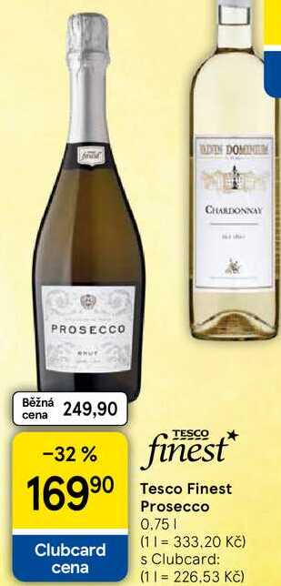 Tesco Finest Prosecco, 0,75 l