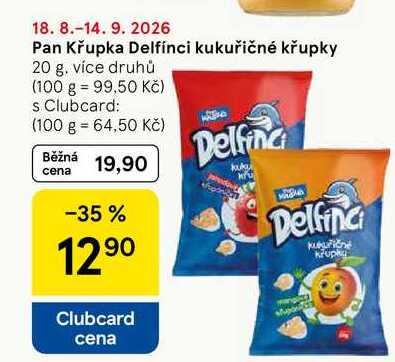 Pan Křupka Delfínci kukuřičné křupky, 20 g, více druhů 