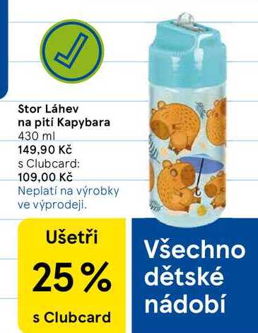 Stor Láhev na pití Kapybara, 430 ml