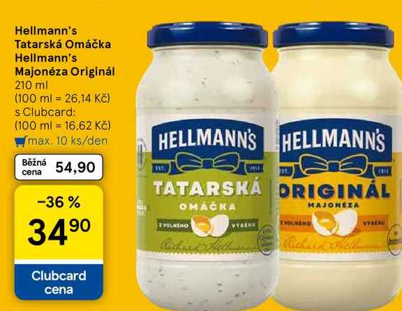 Hellmann's Tatarská Omáčka, 210 ml