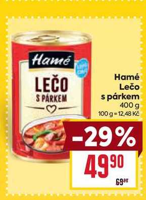 Hamé Lečo s párkem 400 g
