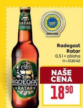 Radegast Ratar 0,5l