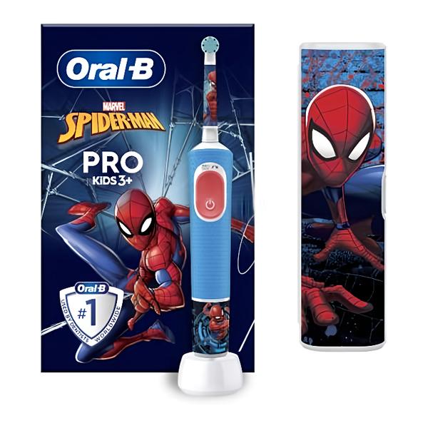 Oral-B Elektrický kartáček Vitality Pro Kids Spiderman + cestovní pouzdro