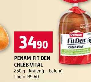 PENAM FIT DEN CHLÉB VITAL 250 g krájený balený 