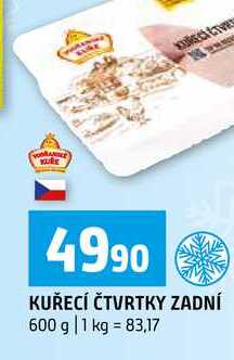 KUŘECÍ ČTVRTKY ZADNÍ 600 g