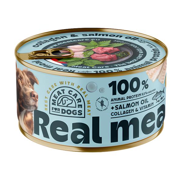 Meat Care Real Meal – Konzerva pro psy, ryba
