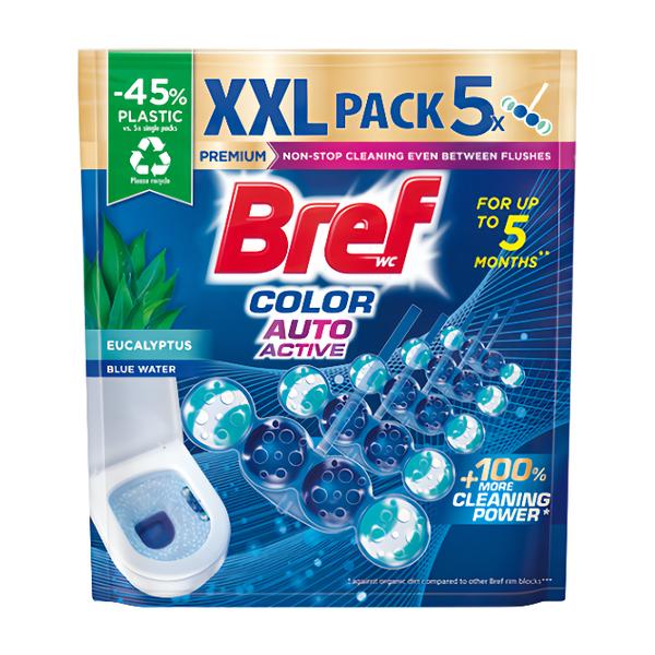 Bref Color Auto Active Eucalyptus tuhý WC blok (5x 50 g)