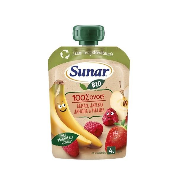 Sunar BIO Banán jablko jahoda malina