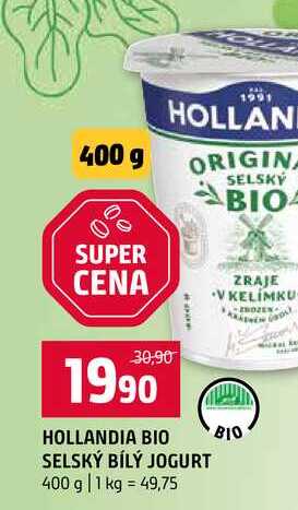 HOLLANDIA BIO SELSKÝ BÍLÝ JOGURT 400 g