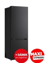 Chladnička s mrazničkou LG GBBW726CEV černá