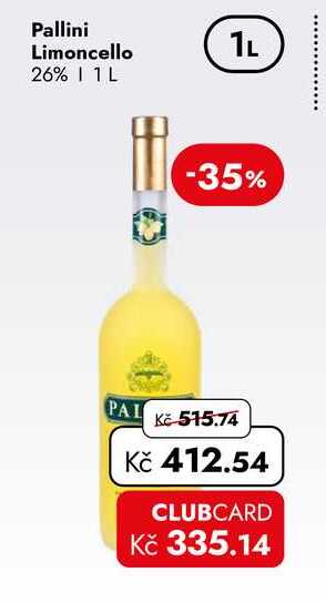 Pallini Limoncello 26% 1L        