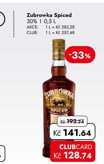 Zubrowka Spiced 30% 0,5 L