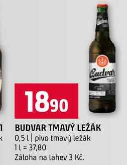BUDVAR TMAVÝ LEŽÁK 0,5l pivo tmavý ležák