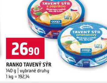 RANKO TAVENÝ SÝR 140 g vybrané druhy