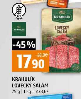 KRAHULÍK LOVECKÝ SALÁM 75 g
