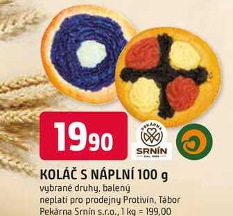 KOLÁČ S NÁPLNÍ 100 g 